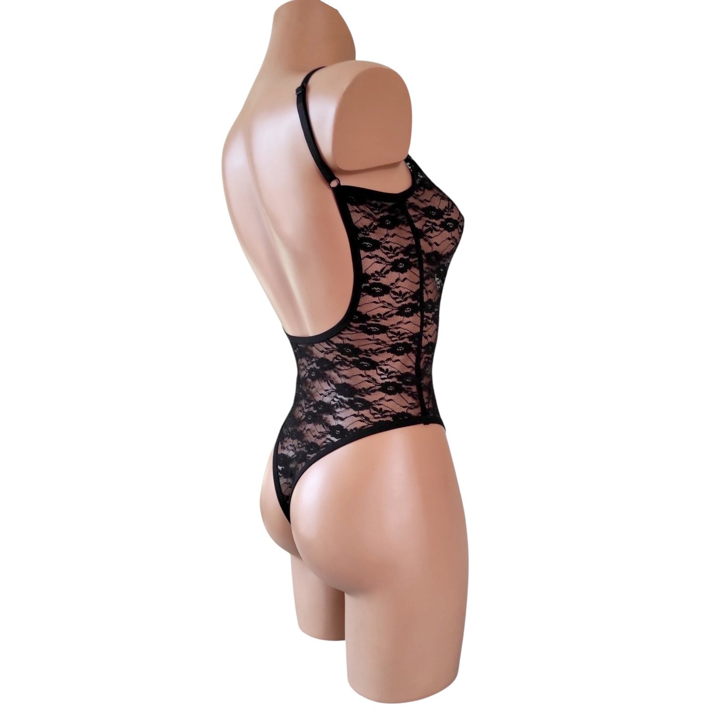 Stretch Lace seductive bodysuit Crotchless or classic