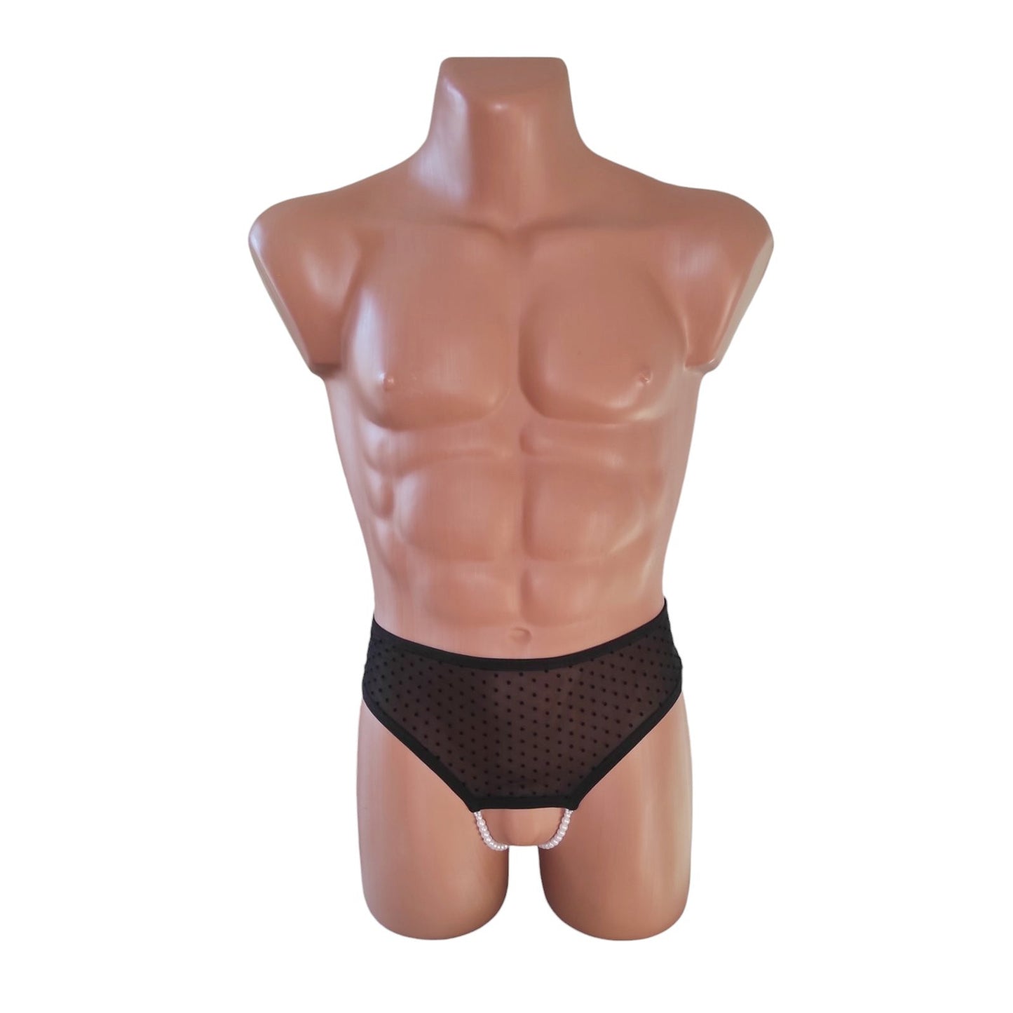 Pearl See through sissy thong Gay sheer underwear